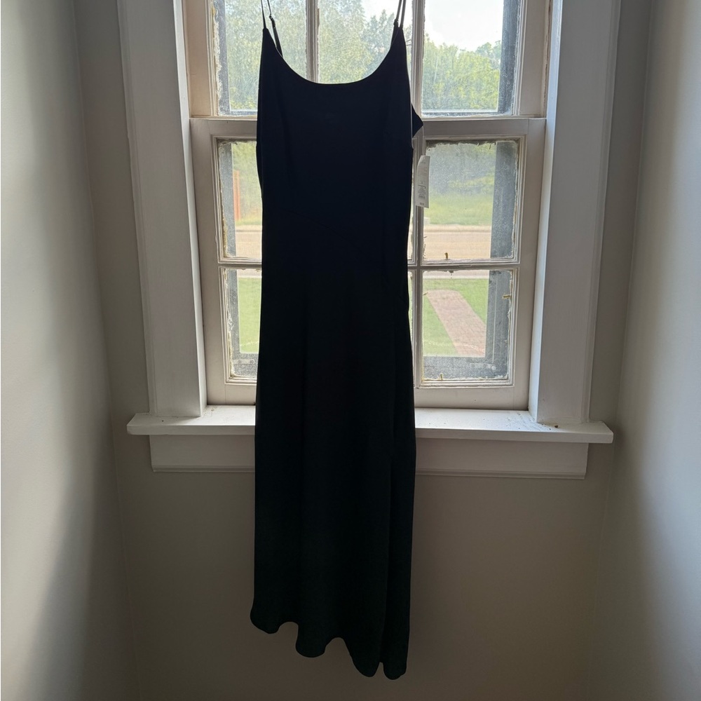 Elegant Black Women's Dress satin